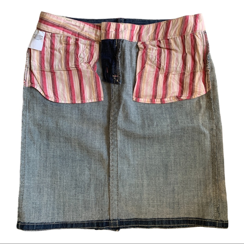 VTG Smart Set Juniors Classic Dark Blue Denim Jean Skirt Size 5 - Picture 3 of 5